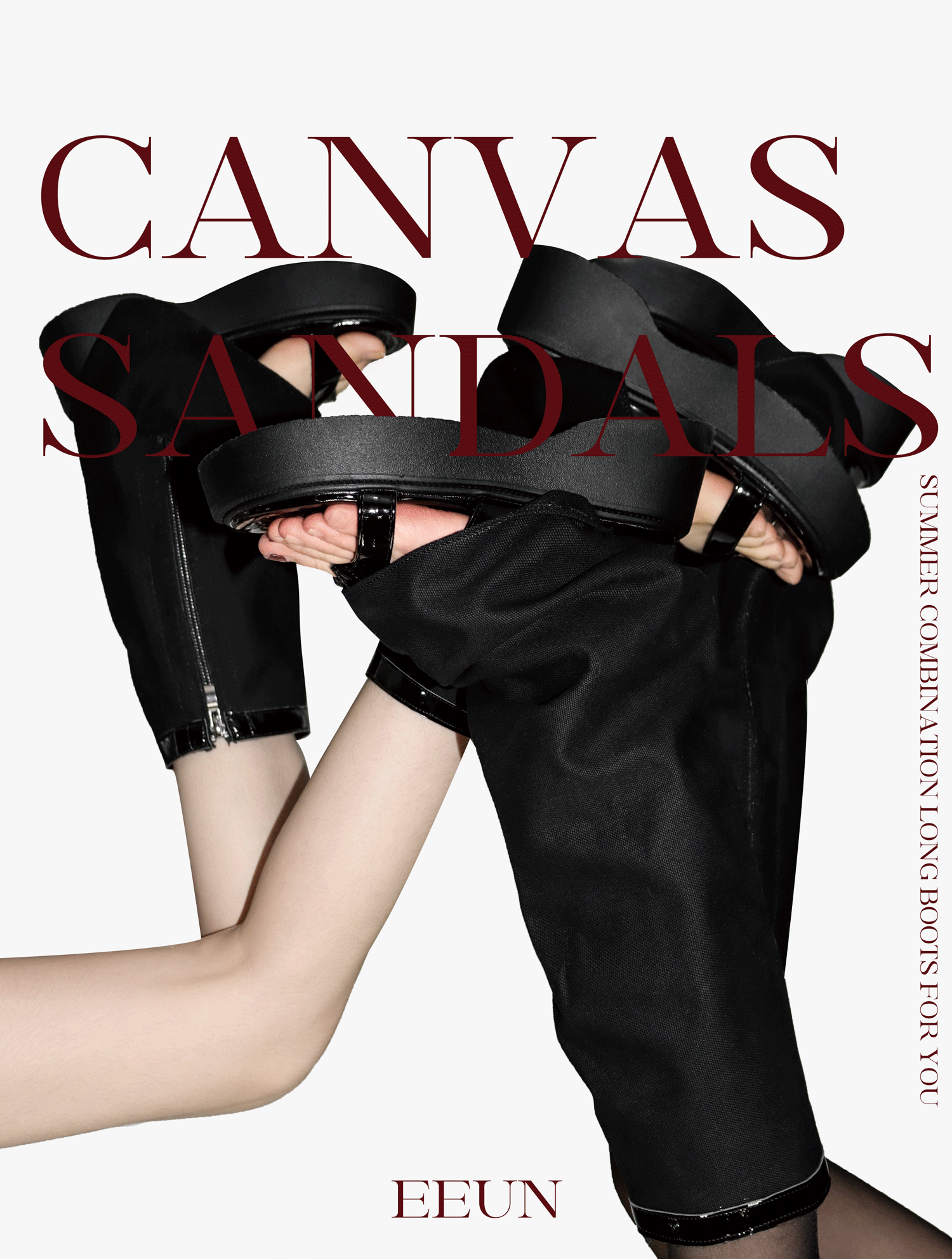 canvas warmer sandals